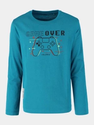 Zdjęcie produktu Niebieska koszulka dla chłopca, z motywem gry komputerowe L-GAME JUNIOR Volcano