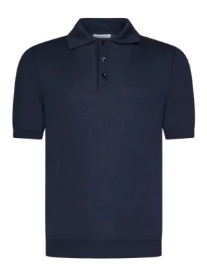 Zdjęcie produktu Niebieska Koszulka i Polo z Francuskim Kołnierzem Malo