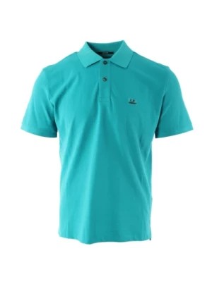 Zdjęcie produktu Niebieska Koszulka Polo z elastycznym Piquit C.p. Company