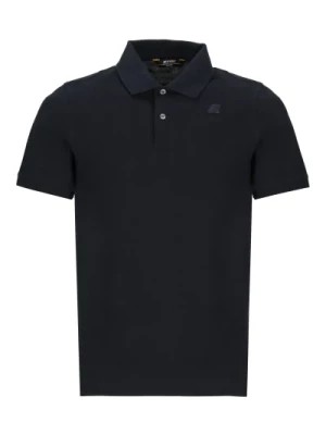 Zdjęcie produktu Niebieska Koszulka Polo z Logo Patch K-Way