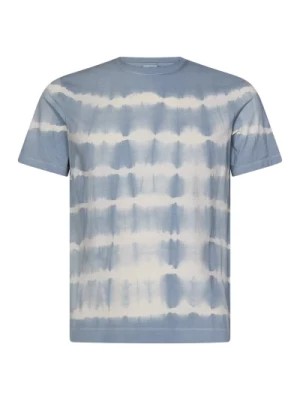 Zdjęcie produktu Niebieska koszulka w stylu Tie Dye w paski Malo