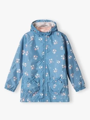 Zdjęcie produktu Niebieska kurtka dla dziewczynki 3w1 w drobne kwiaty 5.10.15.