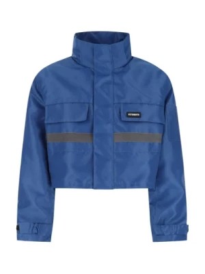 Zdjęcie produktu Niebieska pikowana kurtka z poliestru Vetements