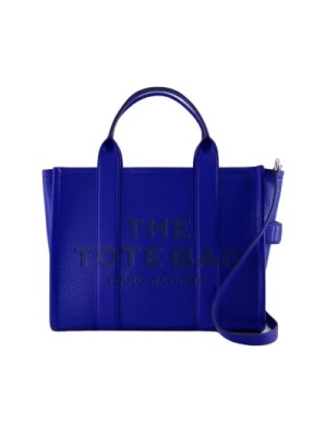 Zdjęcie produktu Niebieska Skórzana Średnia Torba z Odłączanym Paskiem na Ramię Marc Jacobs