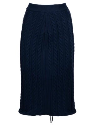 Zdjęcie produktu Niebieska Spódnica Midi z Wiązaniem Kenzo