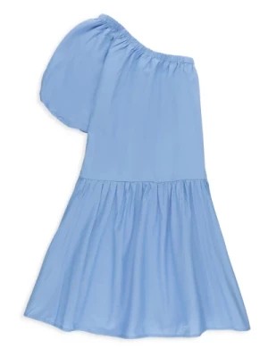 Zdjęcie produktu Niebieska Sukienka z Jednym Rękawem Molo