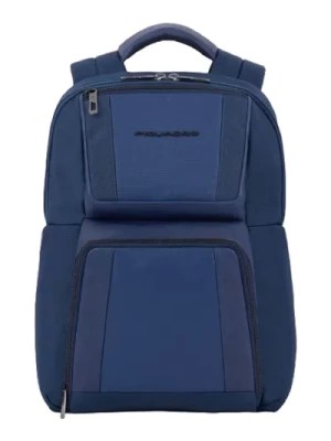 Zdjęcie produktu Niebieska torba wiaderko i Plecak z kieszenią na iPad Piquadro
