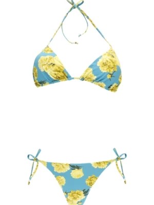 Zdjęcie produktu Niebieski Bikini z Kwiatowym Wzorem Fisico