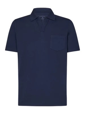 Zdjęcie produktu Niebieski Koszulka Polo z żebrem Sease