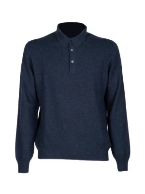 Zdjęcie produktu Niebieski Melanżowy Sweter Tenisowy Gran Sasso