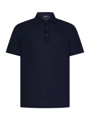 Zdjęcie produktu Niebieski Polo Shirt Stylowy Nowoczesny Herno