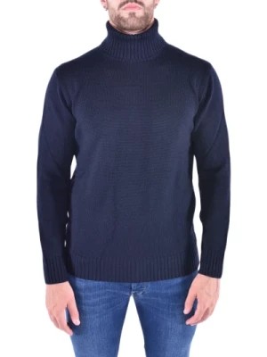 Zdjęcie produktu Niebieski Sweter Dolcevita dla Mężczyzn Kangra