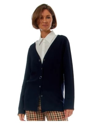 Zdjęcie produktu Niebieski Sweter z dekoltem V Semicouture