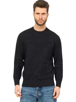 Zdjęcie produktu Niebieski Sweter z Dżerseju Armani Exchange