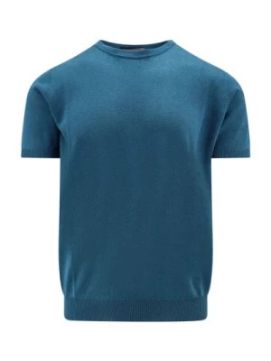 Zdjęcie produktu Niebieski Sweter z Haftowanym Logo Corneliani