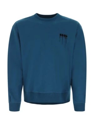 Zdjęcie produktu Niebieski sweter z mieszanki bawełny Ader Error