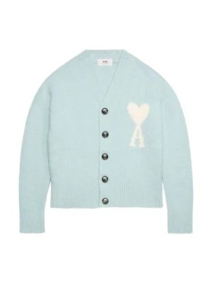 Zdjęcie produktu Niebieski sweter z motywem Ami de Coeur Ami Paris