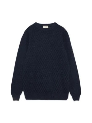 Zdjęcie produktu Niebieski Sweter z Włóczki z Wzorem Siateczki Roy Roger's