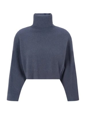 Zdjęcie produktu Niebieski Sweter z Wysokim Kołnierzem Brunello Cucinelli
