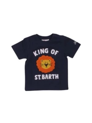 Zdjęcie produktu Niebieski T-shirt Polo z logo Saint Barth
