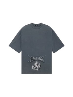 Zdjęcie produktu Niebieski T-shirt z grafiką potwora We11Done