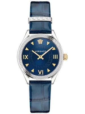 Zdjęcie produktu Niebieski Zegarek Skórzany Hellenyium Model Versace