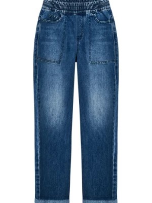 Zdjęcie produktu Niebieskie dżinsy z bawełny dla chłopców Fendi