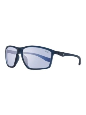 Zdjęcie produktu Niebieskie Okulary Przeciwsłoneczne w Kształcie Prostokąta z Ochroną UV BMW