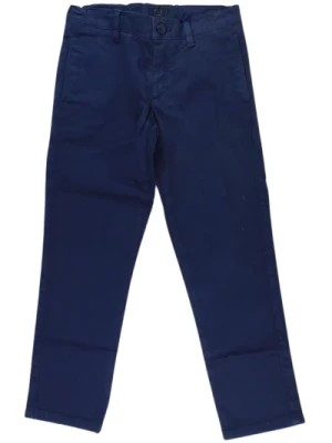 Zdjęcie produktu Niebieskie Spodnie z Elastycznym Pasem Fay