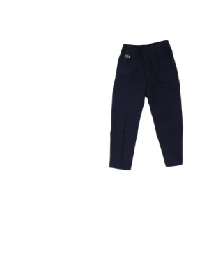 Zdjęcie produktu Niebieskie Spodnie z Logo i Sznurkiem Lacoste
