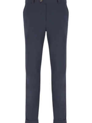 Zdjęcie produktu Niebieskie Spodnie z Pętlami na Pasek RRD