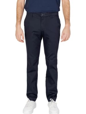 Zdjęcie produktu Niebieskie Spodnie z Zamkiem Błyskawicznym z Bawełny Armani Exchange