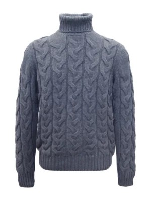 Zdjęcie produktu Niebieskie Swetry Wełniane dla Mężczyzn Gran Sasso