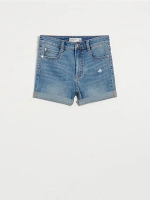 Zdjęcie produktu Niebieskie szorty jeansowe ze średnim stanem House