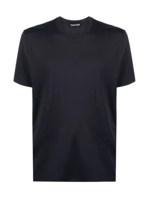 Zdjęcie produktu Niebieskie T-shirty i Polówki dla Mężczyzn Tom Ford
