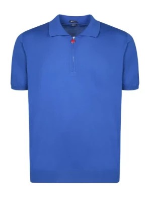 Zdjęcie produktu Niebieskie T-shirty Polosy dla mężczyzn Kiton