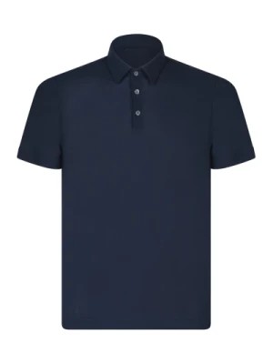 Zdjęcie produktu Niebieskie T-shirty & Polosy dla mężczyzn Zanone