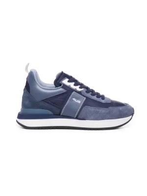 Zdjęcie produktu Niebieskie Zamszowe Buty Sportowe na Sznurowadłach Paciotti