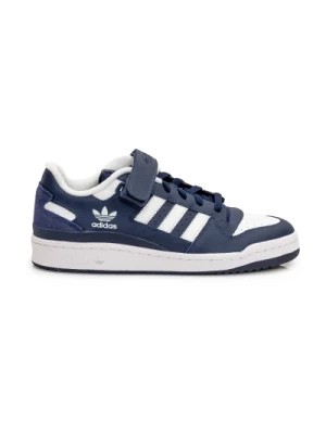 Zdjęcie produktu Niebieskie Zamszowe Stylowe Sneakersy dla Mężczyzn Adidas Originals