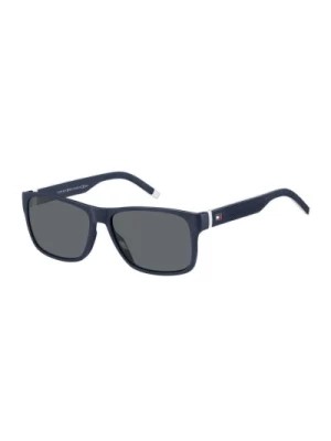 Zdjęcie produktu Niebiesko-Biało-Szare Okulary przeciwsłoneczne TH 1718/S Tommy Hilfiger