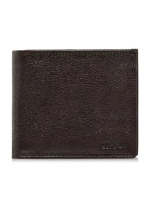 Zdjęcie produktu Niezapinany brązowy skórzany portfel męski OCHNIK