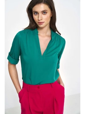 Zdjęcie produktu Nife Bluzka w kolorze zielonym rozmiar: 34