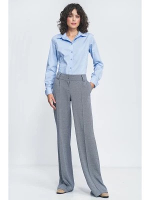 Zdjęcie produktu Nife Spodnie w kolorze granatowo-białym rozmiar: 38
