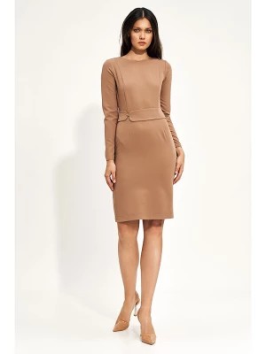 Zdjęcie produktu Nife Sukienka w kolorze beżowym rozmiar: 42