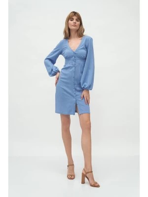 Zdjęcie produktu Nife Sukienka w kolorze niebieskim rozmiar: 42