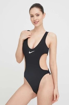 Zdjęcie produktu Nike jednoczęściowy strój kąpielowy Wild kolor czarny miękka miseczka