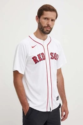 Zdjęcie produktu Nike t-shirt Boston Red Sox kolor biały regular ze stójką