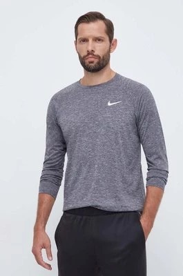 Zdjęcie produktu Nike longsleeve treningowy kolor szary melanżowy