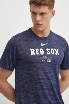 Zdjęcie produktu Nike t-shirt Boston Red Sox męski kolor granatowy z nadrukiem