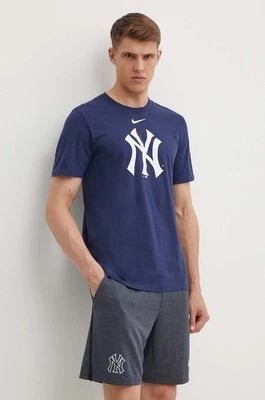 Zdjęcie produktu Nike t-shirt New York Yankees męski kolor granatowy z nadrukiem